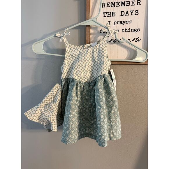 Baby girls dress set new with tags size 6 months - Picture 1 of 2